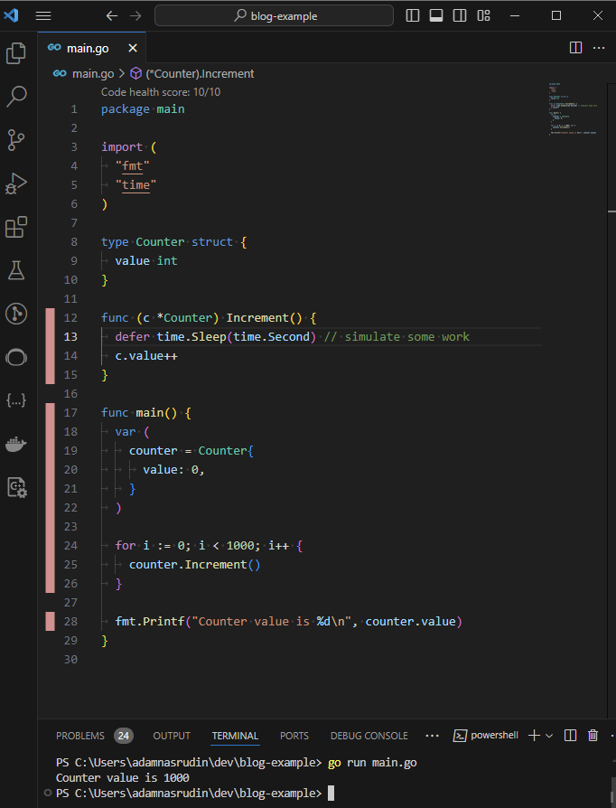 Example Normal Condition